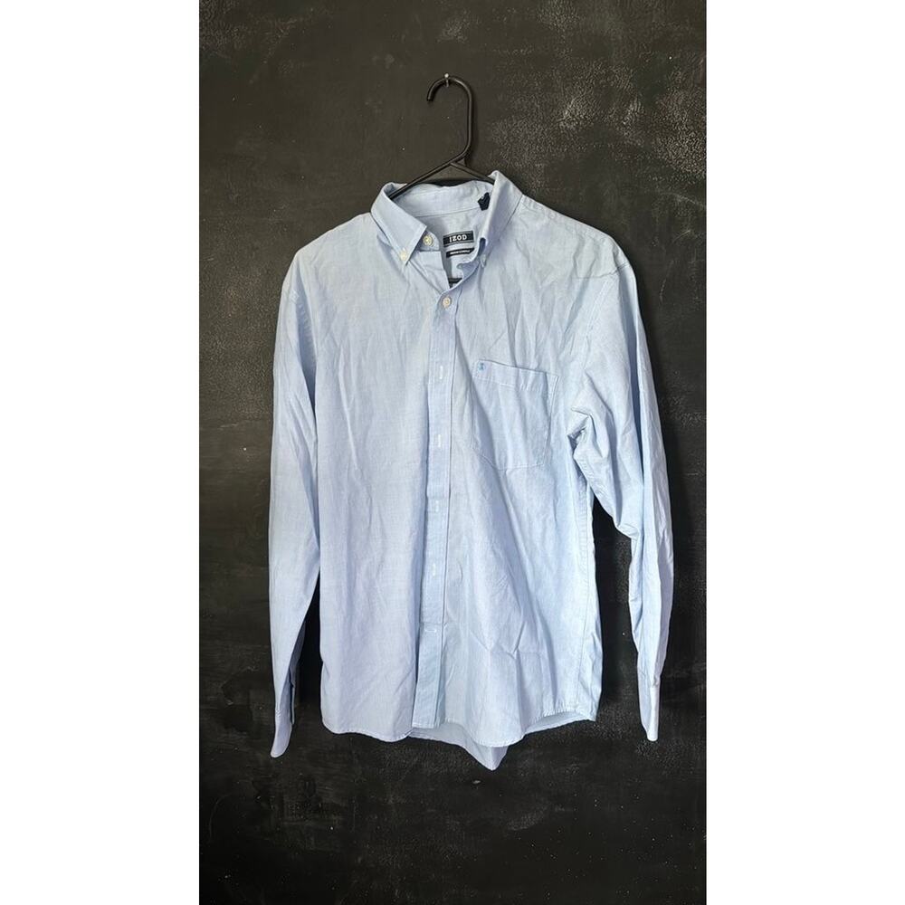IZOD Men's Light Blue Button-Down Shirt
